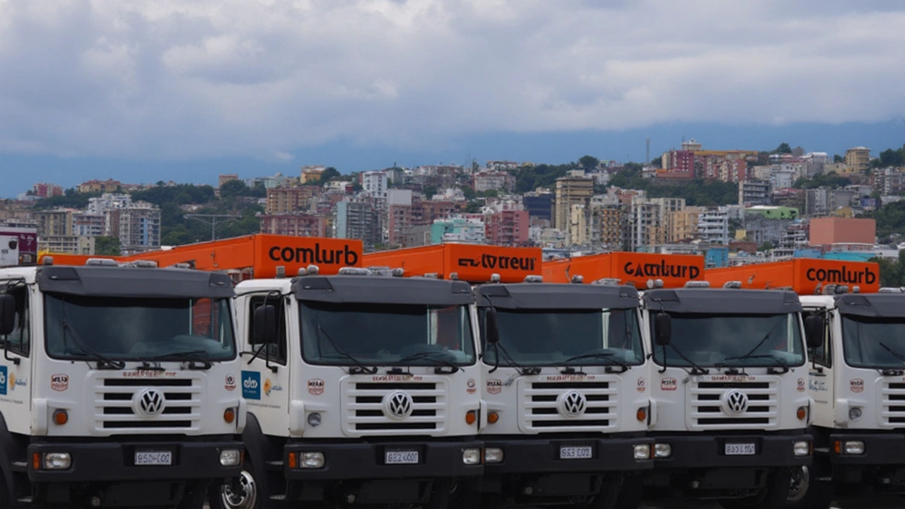 Comlurb reforça coleta no Rio com caminhões compactadores sustentáveis na Zona Norte