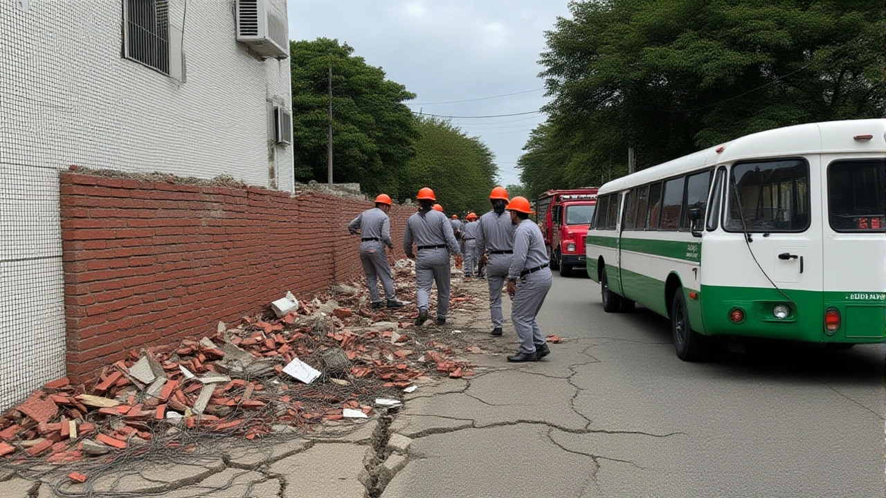 Ônibus derruba muro no Brás e mata três pessoas em estacionamento de veículos pesados